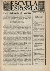 Portada:Escuela española. Año X, núm. 458, 16 de febrero de 1950