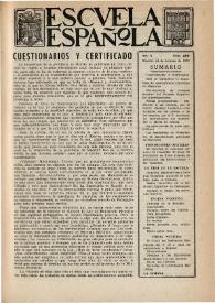 Escuela española. Año X, núm. 459, 23 de febrero de 1950