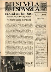 Portada:Escuela española. Año X, núm. 468, 27 de abril de 1950