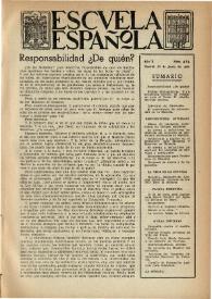 Portada:Escuela española. Año X, núm. 476, 22 de junio de 1950