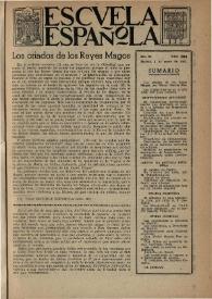 Escuela española. Año XI, núm. 504, 4 de enero de 1951 | Biblioteca Virtual Miguel de Cervantes