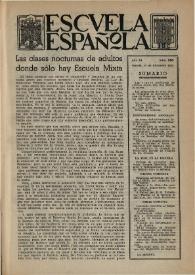 Portada:Escuela española. Año XI, núm. 560, 13 de diciembre de 1951
