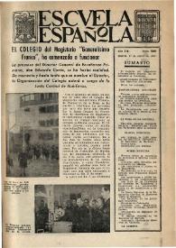 Escuela española. Año XII, núm. 565, 17 de enero de 1952