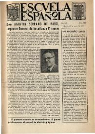 Portada:Escuela española. Año XII, núm. 567, 29 de enero de 1952