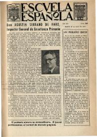 Escuela española. Año XII, núm. 567, 29 de enero de 1952