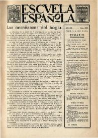 Escuela española. Año XII, núm. 568, 31 de enero de 1952