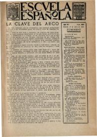 Portada:Escuela española. Año XII, núm. 580, 17 de abril de 1952