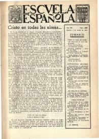 Portada:Escuela española. Año XII, núm. 588, 5 de junio de 1952