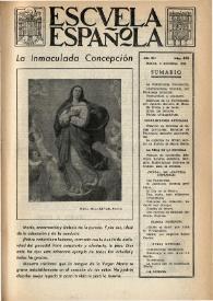 Portada:Escuela española. Año XII, núm. 615, 3 de diciembre de 1952
