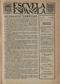 Escuela española. Año XIII, núm. 620, 8 de enero de 1953