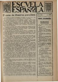 Escuela española. Año XIII, núm. 625, 6 de febrero de 1953, número extraordinario