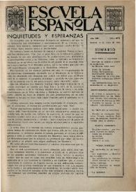 Escuela española. Año XIV, núm. 675, 14 de enero de 1954