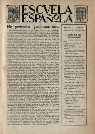 Escuela española. Año XIV, núm. 677, 28 de enero de 1954