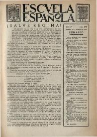 Escuela española. Año XIV, núm. 678, 4 de febrero de 1954