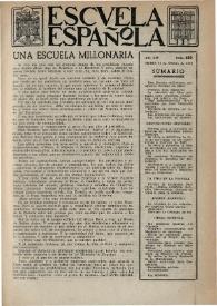 Escuela española. Año XIV, núm. 680, 18 de febrero de 1954
