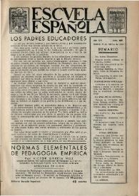 Escuela española. Año XIV, núm. 681, 25 de febrero de 1954