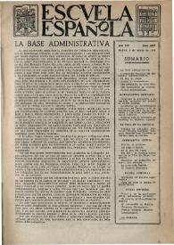 Escuela española. Año XIV, núm. 682, 4 de marzo de 1954