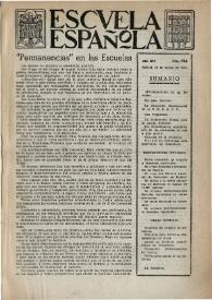 Portada:Escuela española. Año XIV, núm. 706, 19 de agosto de 1954