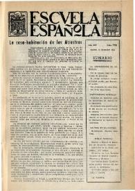 Portada:Escuela española. Año XIV, núm. 723, 16 de diciembre de 1954