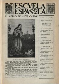 Portada:Escuela española. Año XIV, núm. 724, 23 de diciembre de 1954