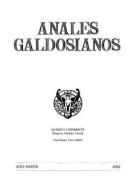 Portada:Anales galdosianos. Año XXXVII, 2002