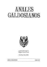 Anales galdosianos. Año XXXI-XXXII, 1996-1997 | Biblioteca Virtual Miguel de Cervantes