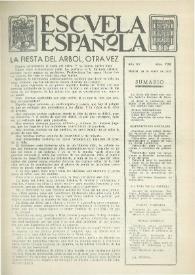 Escuela española. Año XV, núm. 728, 20 de enero de 1955 | Biblioteca Virtual Miguel de Cervantes