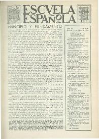 Escuela española. Año XV, núm. 729, 27 de enero de 1955