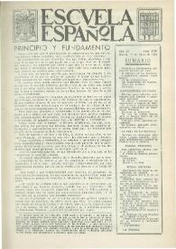 Escuela española. Año XV, núm. 729, 27 de enero de 1955
