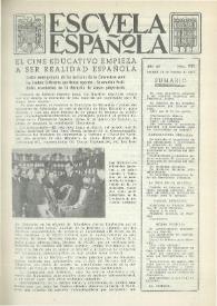 Escuela española. Año XV, núm. 731, 10 de febrero de 1955