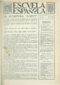 Escuela española. Año XV, núm. 732, 17 de febrero de 1955