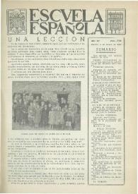 Portada:Escuela española. Año XV, núm. 734, 3 de marzo de 1955