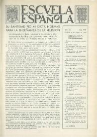 Escuela española. Año XVI, núm. 778, 5 de enero de 1956