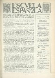 Portada:Escuela española. Año XVI, núm. 779, 12 de enero de 1956