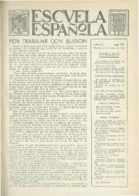 Escuela española. Año XVI, núm. 781, 26 de enero de 1956