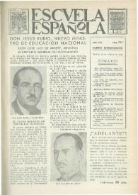 Escuela española. Año XVI, núm. 785, 18 de febrero de 1956, número extraordinario