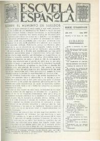 Portada:Escuela española. Año XVI, núm. 800, 18 de mayo de 1956, número extraordinario