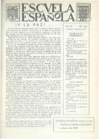 Portada:Escuela española. Año XVI, núm. 835, 27 de diciembre de 1956