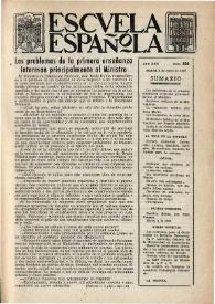 Escuela española. Año XVII, núm. 836, 3 de enero de 1957