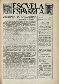 Escuela española. Año XVII, núm. 837, 10 de enero de 1957