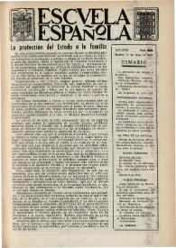 Escuela española. Año XVII, núm. 838, 17 de enero de 1957