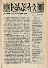 Escuela española. Año XVII, núm. 840, 30 de enero de 1957