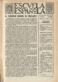Escuela española. Año XVII, núm. 843, 21 de febrero de 1957