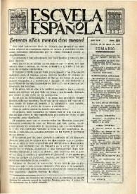 Portada:Escuela española. Año XVII, núm. 858, 29 de mayo de 1957