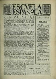 Escuela española. Año XIX, núm. 948, 8 de enero de 1959