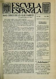 Escuela española. Año XIX, núm. 952, 6 de febrero de 1959