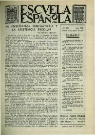 Escuela española. Año XIX, núm. 953, 12 de febrero de 1959