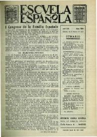 Escuela española. Año XIX, núm. 954, 19 de febrero de 1959
