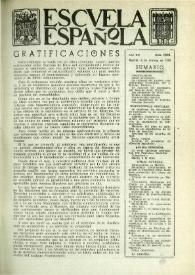 Escuela española. Año XX, núm. 1006, 4 de febrero de 1960