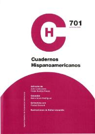 Portada:Cuadernos Hispanoamericanos. Núm. 701, noviembre 2008